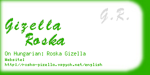gizella roska business card
